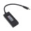 (Black) USB-C Tester LCD-Farbbildschirm Spannung Strom 5