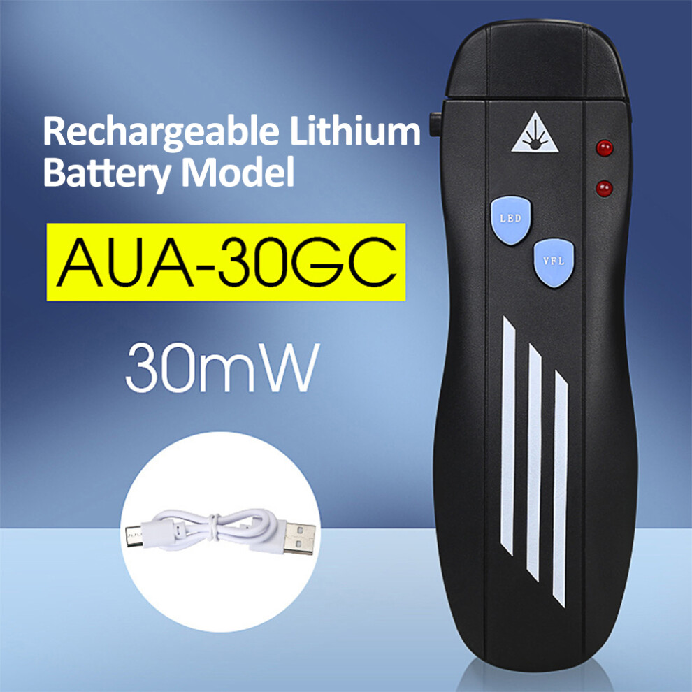 Aua-30G 30Mw Vfl Kit 2.5Mm Red Light Tester Fc/Sc/St Rechargeable 323163300740