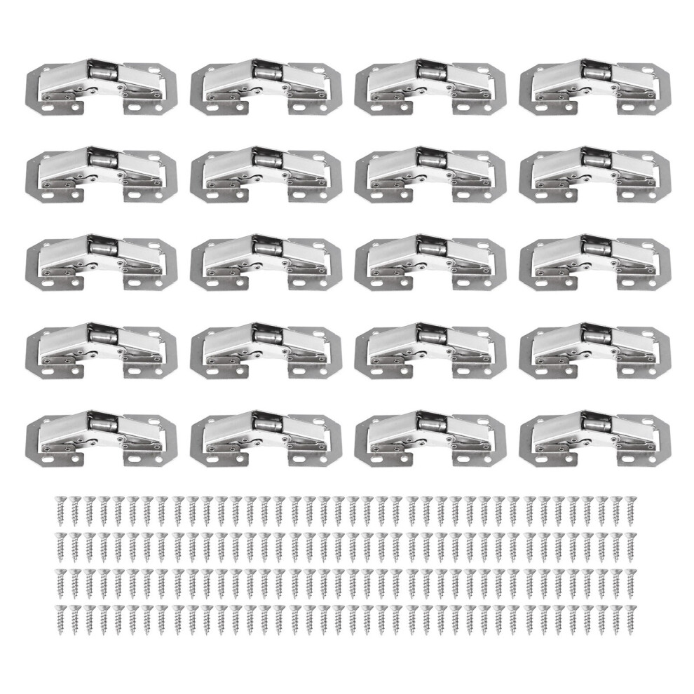 20Pcs 4 Inch Noiseless Surface Mounted Door Hinges With Screws 323163300719