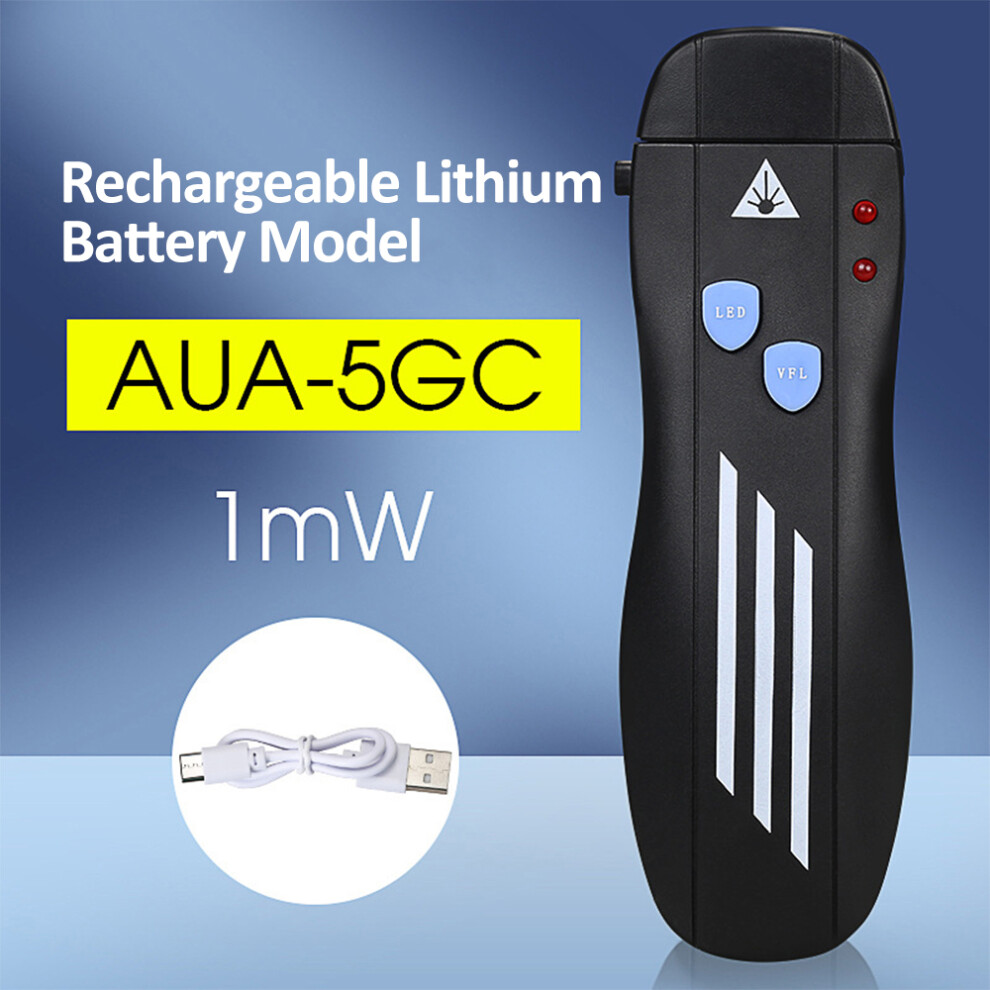 Aua-5G 1Mw Vfl Kit 2.5Mm Red Light Tester Fc/Sc/St Rechargeable 323163300757