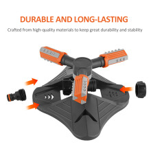 Auto 360 Rotating Lawn Sprinkler 36 Nozzle Spray 3 Outlet Adjustments