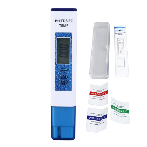 Wasserqualitätsmesser 4-in-1 pH TDS EC Temp für Aquarien