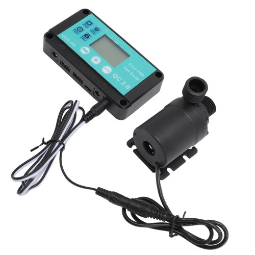 (EU Plug) Solarwasser-Pumpen-Set einstellbar 100-240V US-Stecker 1