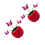 2Pcs Design Car Ornament Decoração Solar Swing ABS Para Interior 4