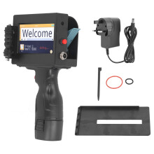 (UK Plug) Handheld-Tintenstrahldrucker 4,3" Touchscreen 12,7mm