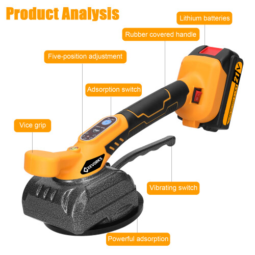Geevorks 21V Fliesenverlegemaschine Vibrationsnivellierer