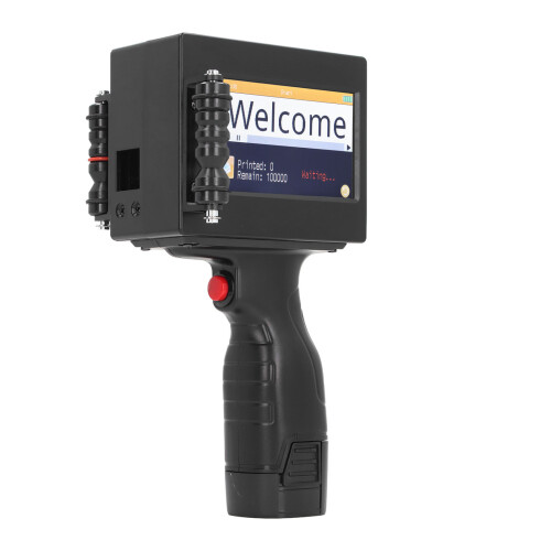 (UK Plug) Handheld-Tintenstrahldrucker 4,3" Touchscreen 12,7mm 1