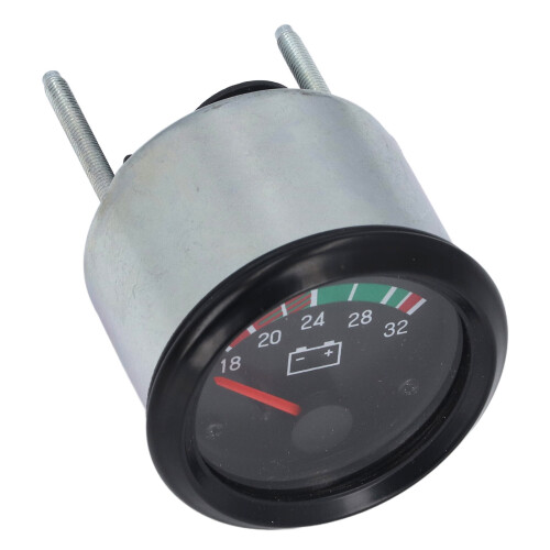 Spannungsmesser 52mm Aluminium LED 24V 18-32V 2