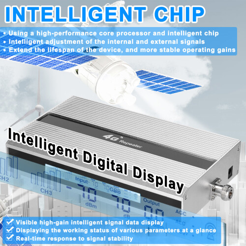 2G 3G 4G Signal Amplifier Repeater Touch Screen Multi-device 2