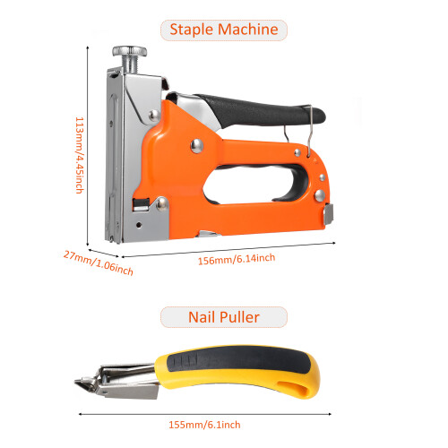Manual Nailing Machine 3-in-1 Staple Set Portable 400Pcs 1