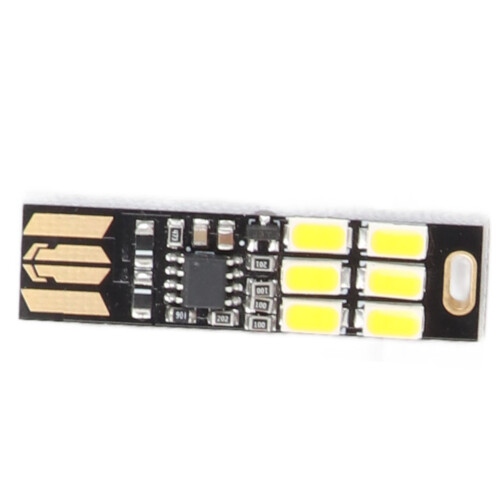 5x USB-Nachtlicht mit Touch-Dimmer, 6 LED Mini-Lampe