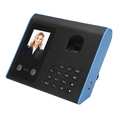 (UK Plug) Fingerprint Face Recognition Attendance Machine Office US Plug 2