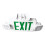LED Emergency Exit Sign 2x3W Adjustable Green AC85-265V 5