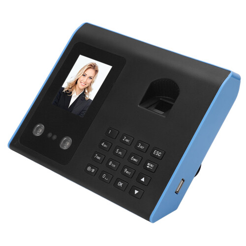 (UK Plug) Fingerprint Face Recognition Attendance Machine Office US Plug 1