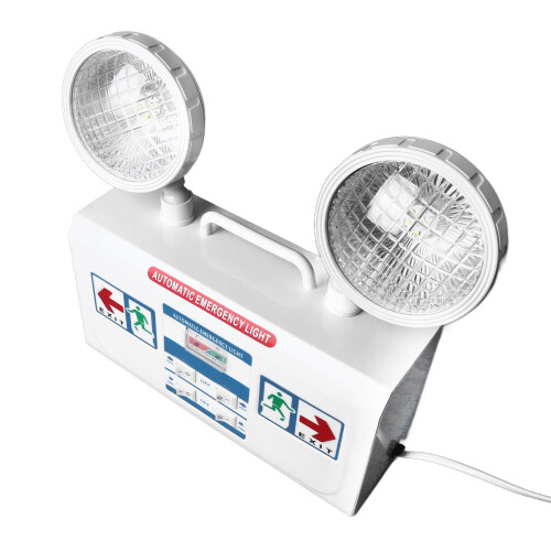 Double Head LED Emergency Exit Light 85-265V Wall Mounted 2