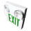 Exit Emergency Light Combo Green Sign Dual Head LED 85-265V 5