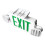LED Emergency Exit Sign 2x3W Adjustable Green AC85-265V 4