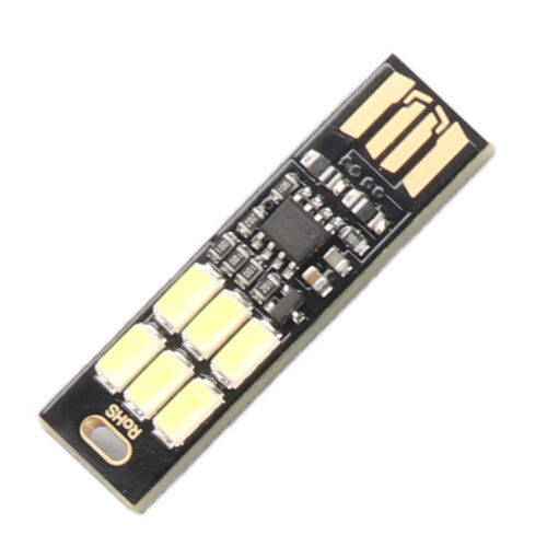 5x USB-Nachtlicht mit Touch-Dimmer, 6 LED Mini-Lampe 2