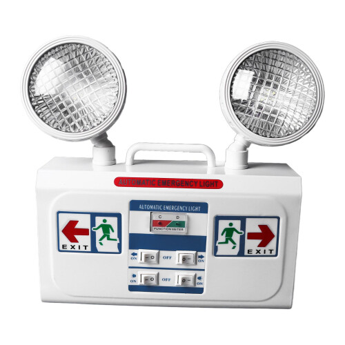 Double Head LED Emergency Exit Light 85-265V Wall Mounted 1