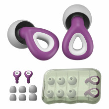 (Purple) 1 Paar Geräuschunterdrückende Wasserdichte Silikon-Ohrstöpsel Blau