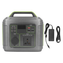 (US Plug) Portable Power Station 300W Solar Generator 100-240V EU Plug