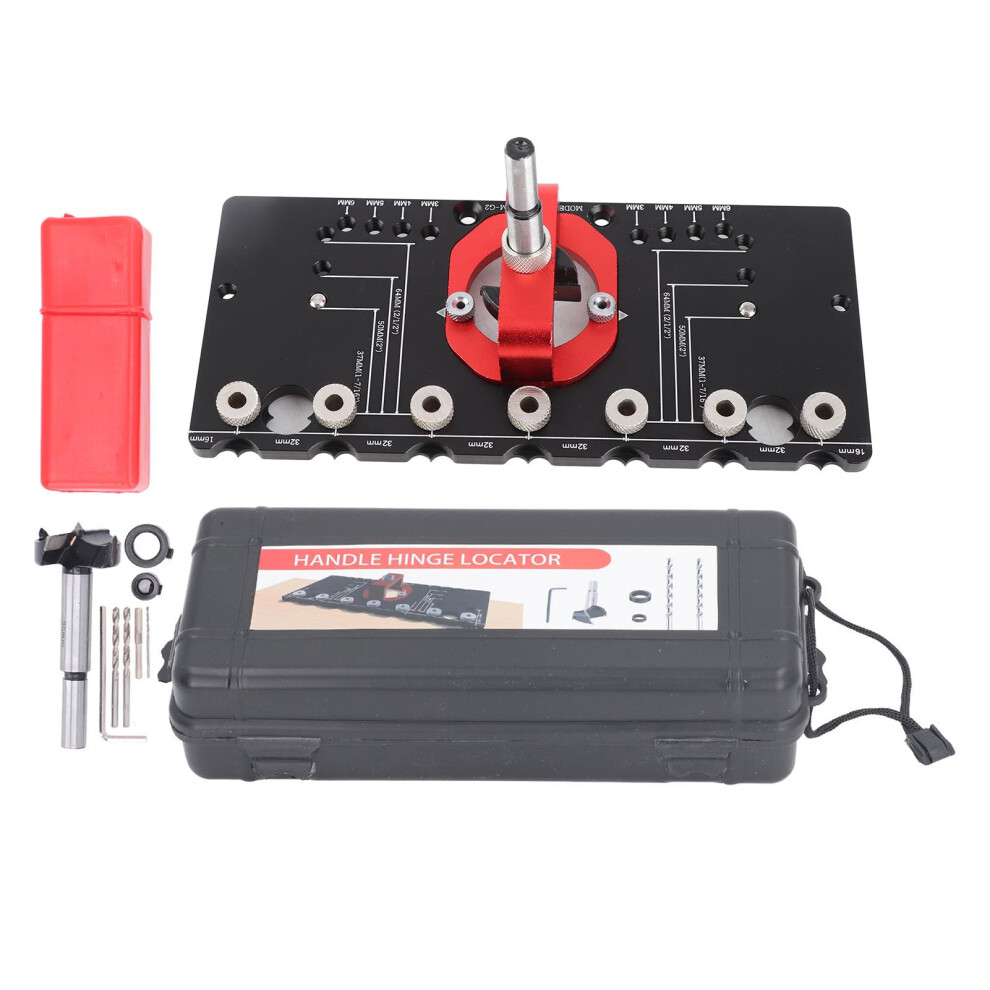 Woodworking Drill Guide Hole Locator Fixture Pocket Jig For Hinge 323163304816