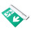 Exit Sign LED Battery Powered Emergency Safety Acrylic ABS Green 4