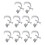 10PCS Stage Light Hook Aluminum Multifunctional Truss Clamp 3