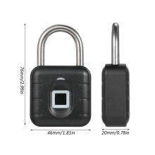 Intelligentes Fingerabdruck-Schloss BT App 10 Gruppen wasserdicht