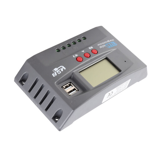 Solarladeregler 12V/24V Auto-ID LCD Dual-USB 2