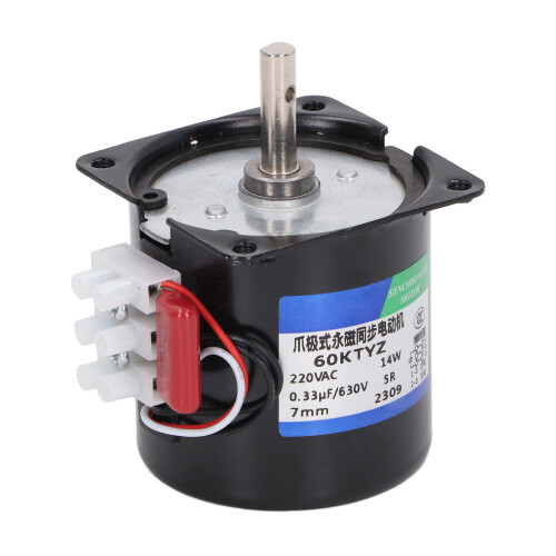 220V Getriebemotor 7mm Loch 5rpm synchron 2