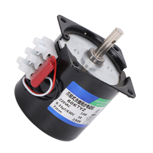 220V Getriebemotor 7mm Loch 5rpm synchron 1