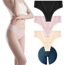 (M Petite) Underwear for Women, 3 PCS No Show Thongs, Cover Thong Concealer Panties Seamless G-String Hider Invisible No More Toes