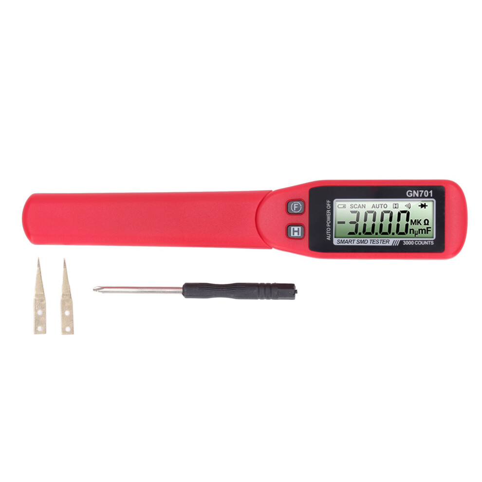Smd Tester Gold Plated Tweezers Diode Resistance Capacitance Clip 323163307664