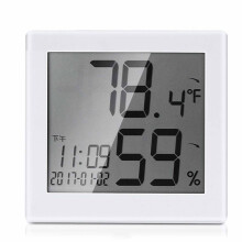 (White) Digitaler Temperatur-Feuchtigkeitsmesser für Innenraum