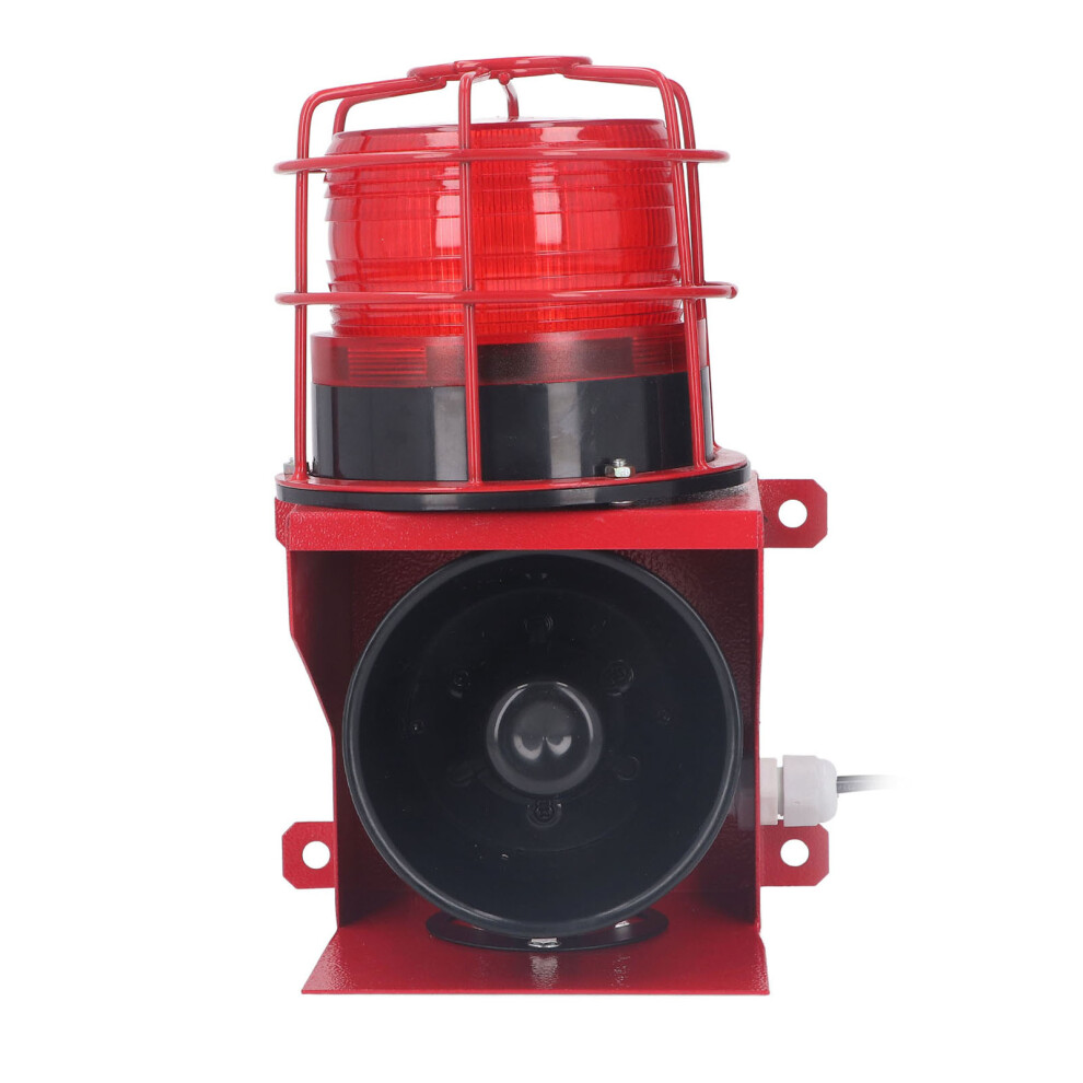 (Dc12v) Industrial Siren Alarm 115Db 40W Led Strobe Wall Mount 110V 323163307978