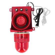 (CN Plug 220V) Industriesirene 130dB wasserdicht 40W Blitzlicht