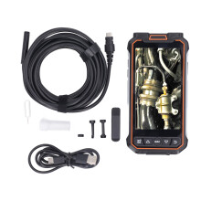 (2m / 6.6ft Cable) Zweilinsen-Endoskop 5 Zoll IP67 wasserdicht 10m Kabel