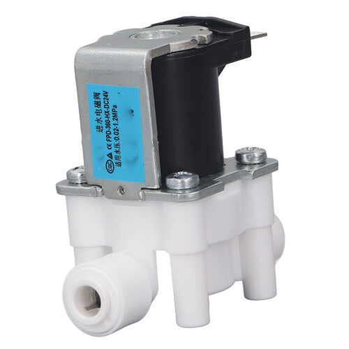 G1/4 Wasser-Einlass Magnetventil Edelstahl DC24V 2