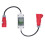 CEE-Stecker 5-polig, 16A/400V, mit 3P-Sicherung 1