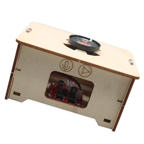 Holz-Schallplatten-Player Puzzle DIY Bildungsphonograph 2