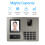 Biometric Attendance Machine 2.8in TFT Dual Camera Fast ID 8 Languages 4