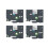 4Pcs 12mm Waterproof Black on White Label Tape Refill 1
