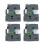 4Pcs 12mm Waterproof Black on White Label Tape Refill 2