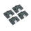 4Pcs 12mm Waterproof Black on White Label Tape Refill 3