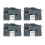 4Pcs 12mm Waterproof Black on White Label Tape Refill 5
