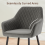 AINPECCA (Grey(Velvet), 2 Dining Chairs) 2 Dining Chairs 5