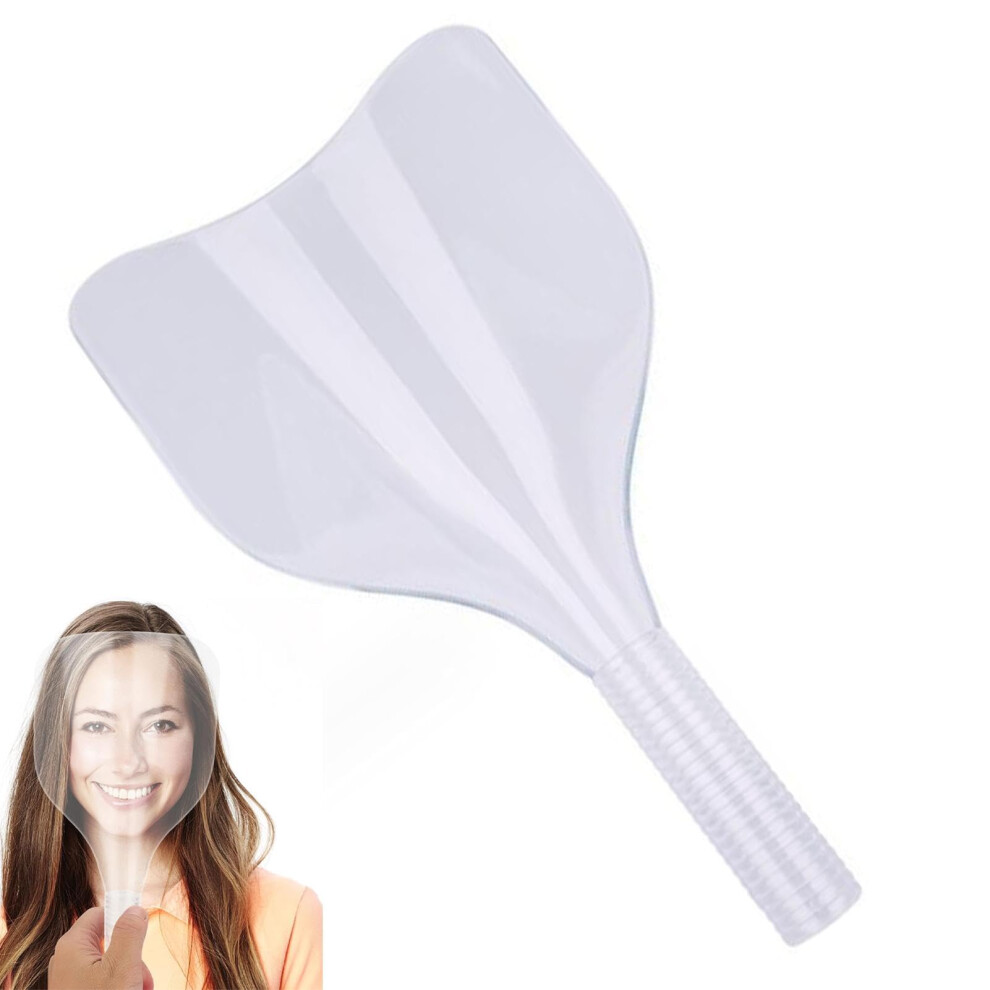 Face Shield For Hairspray Makeup Shield Cover With Handle For Hairdressing Barber Salon Transparent 9084446515602