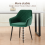 AINPECCA (Green(Velvet), 2 Dining Chairs) 2 Chairs Padded 5