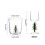 3D Drinking Glass Cup with Christmas-  White Jade Christmas 2